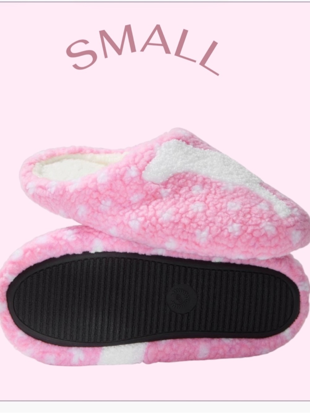 PINK SMALL PINK ICONIC DOG SLIPPERS